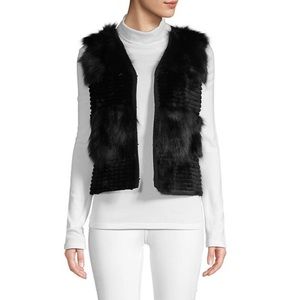 QI Cashmere Genuine Rabbit Fur Vest
